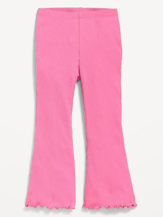 Ribbed Flare-Leg Leggings for Toddler Girls - Image 1