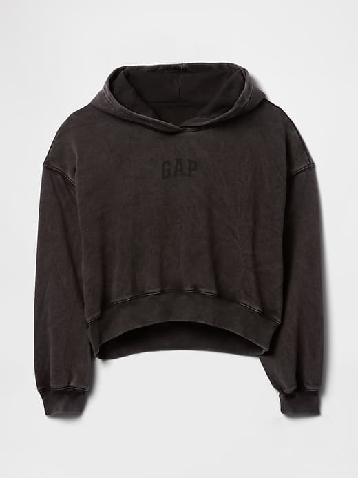 VintageSoft Crop Logo Hoodie thumbnail 6