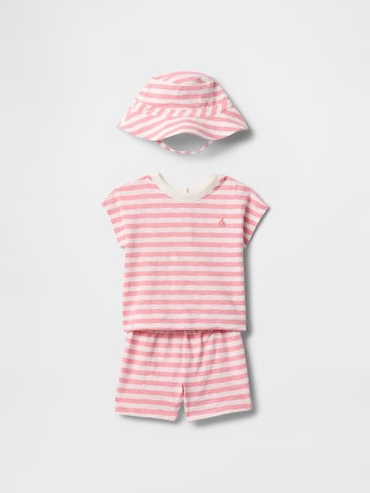 Baby Organic Cotton Three-Piece Outfit Set - Image 1