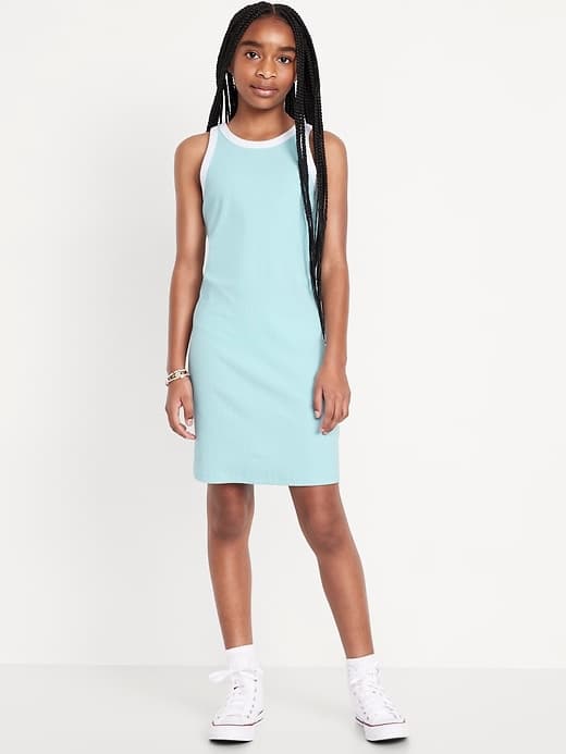 Printed Fitted Sleeveless Dress for Girls