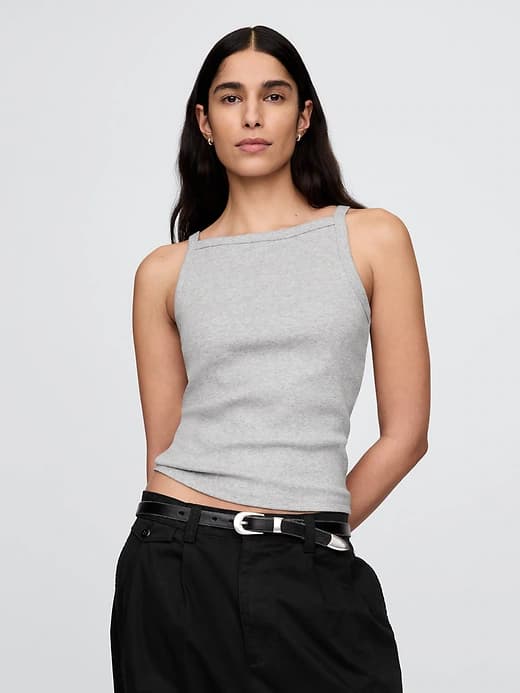 Modern Apron-Neck Tank Top - Image 1