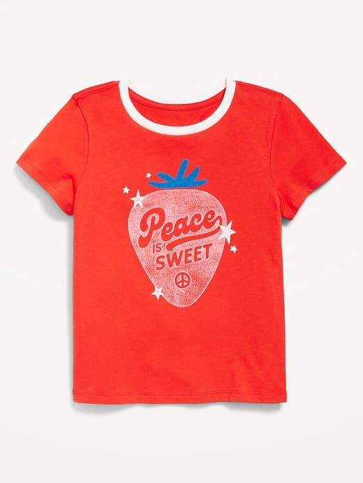 Short-Sleeve Graphic T-Shirt for Girls - Image 1