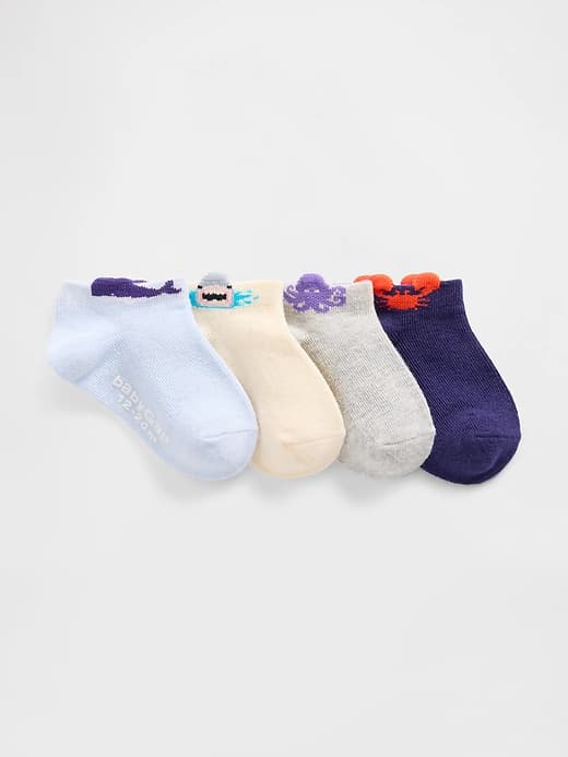 Baby & Toddler No Show Socks (4-Pack) - Image 1
