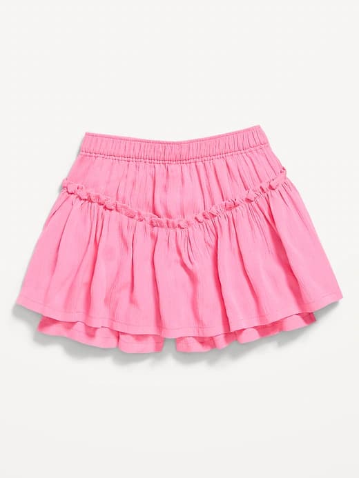 High-Waisted Crinkle Skort for Toddler Girls - Image 1
