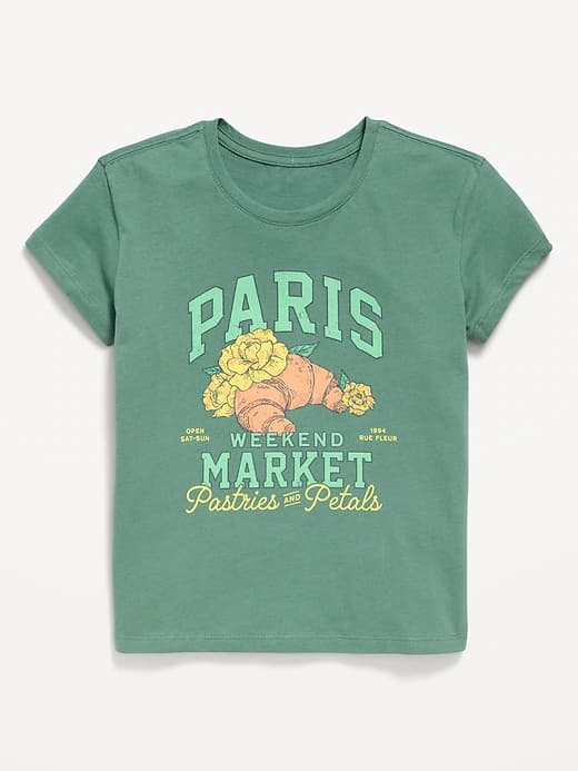 Short-Sleeve Graphic T-Shirt for Girls - Image 1
