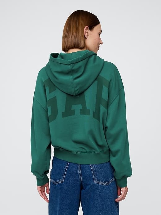 VintageSoft Crop Logo Hoodie thumbnail 8