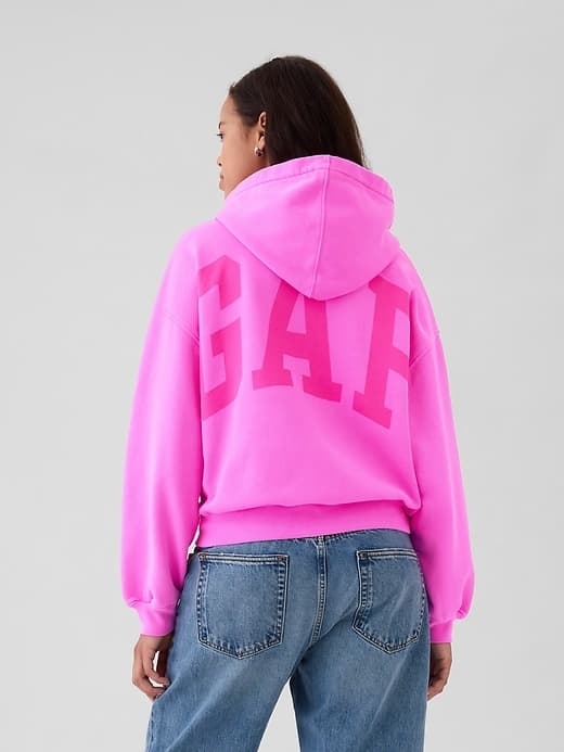 VintageSoft Crop Logo Hoodie thumbnail 2