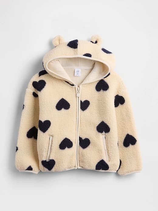 Baby & Toddler Sherpa Bear Zip Hoodie - Image 1
