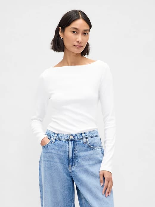 Modern Boatneck T-Shirt - Image 1