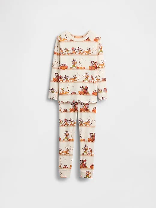 Gap × Disney Baby & Toddler Organic Brushed Cotton Thanksgiving PJ Set - Image 1