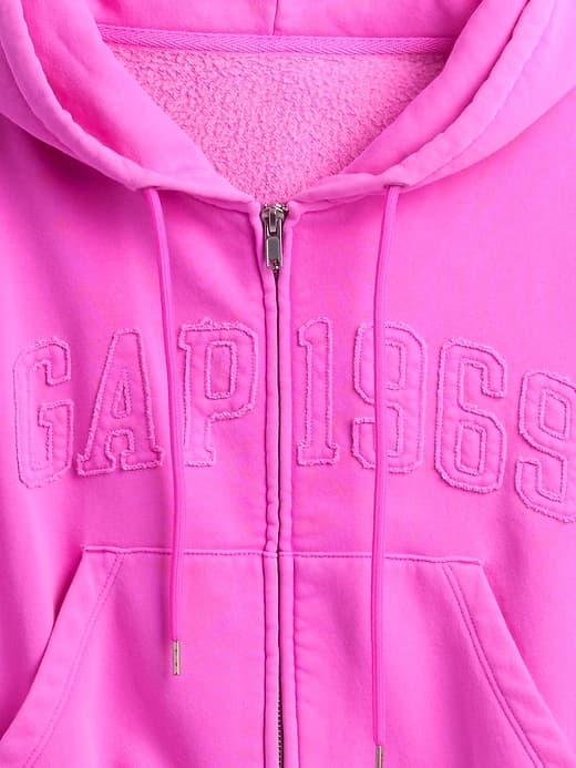 VintageSoft 1969 Logo Zip Hoodie thumbnail 4