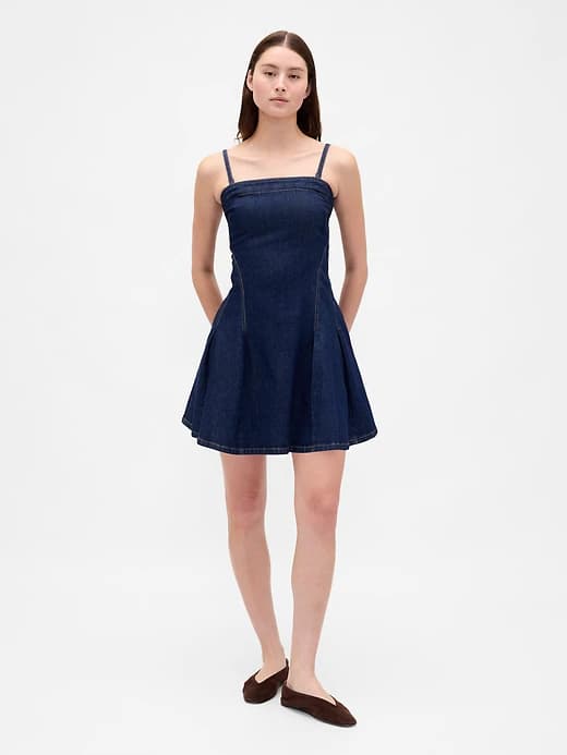 Denim Mini Dress - Image 1