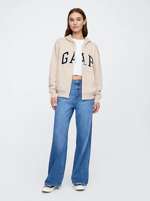Relaxed Gap Logo Zip Hoodie thumbnail 23