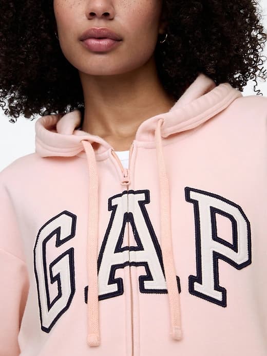 Relaxed Gap Logo Zip Hoodie thumbnail 8