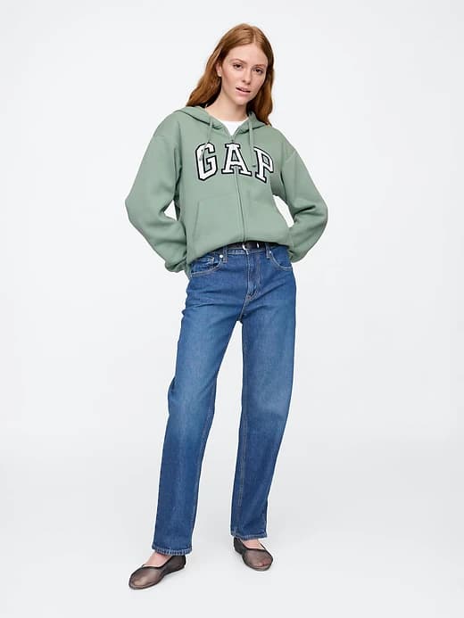 Relaxed Gap Logo Zip Hoodie thumbnail 15