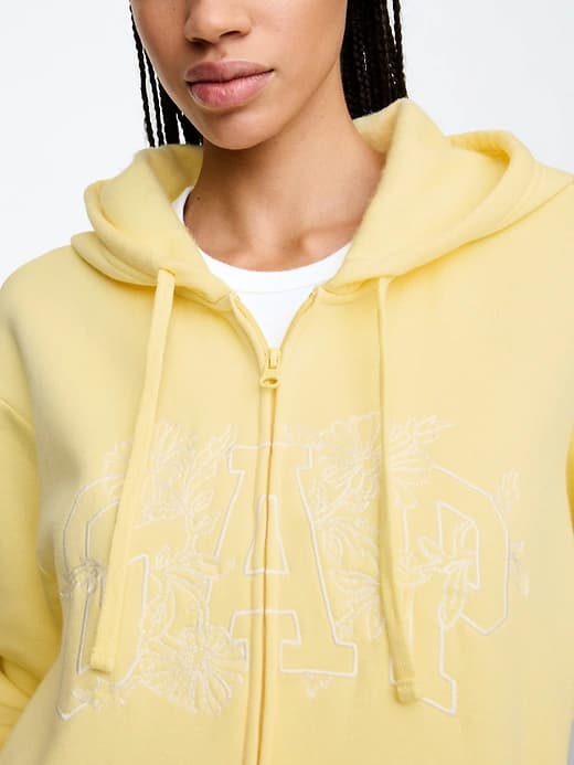 Relaxed Gap Logo Zip Hoodie thumbnail 12