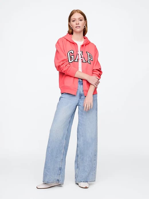 Relaxed Gap Logo Zip Hoodie thumbnail 51