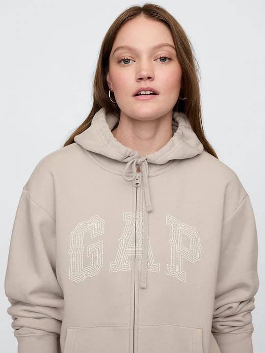 Relaxed Gap Logo Zip Hoodie thumbnail 64