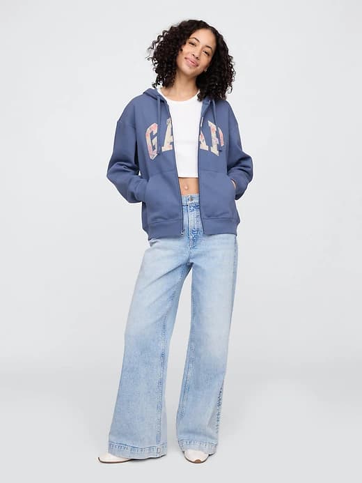 Relaxed Gap Logo Zip Hoodie thumbnail 71