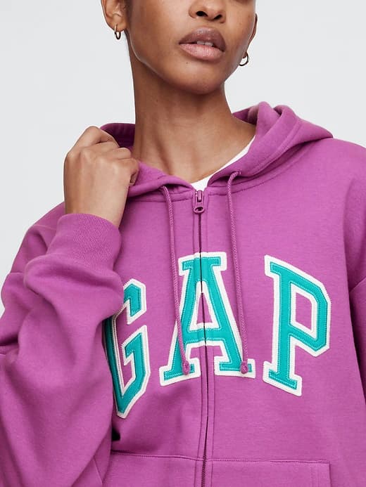 Relaxed Gap Logo Zip Hoodie thumbnail 32