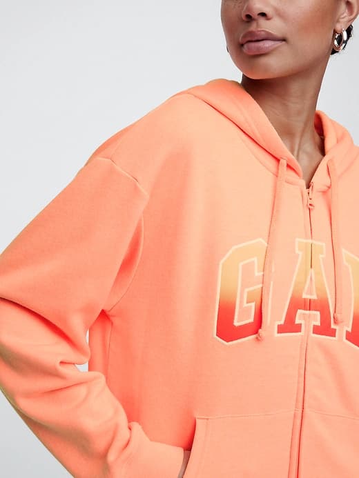 Relaxed Gap Logo Zip Hoodie thumbnail 44