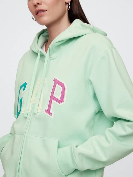Relaxed Gap Logo Zip Hoodie thumbnail 28