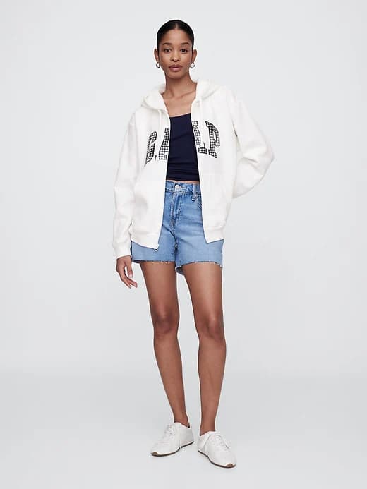 Relaxed Gap Logo Zip Hoodie thumbnail 19