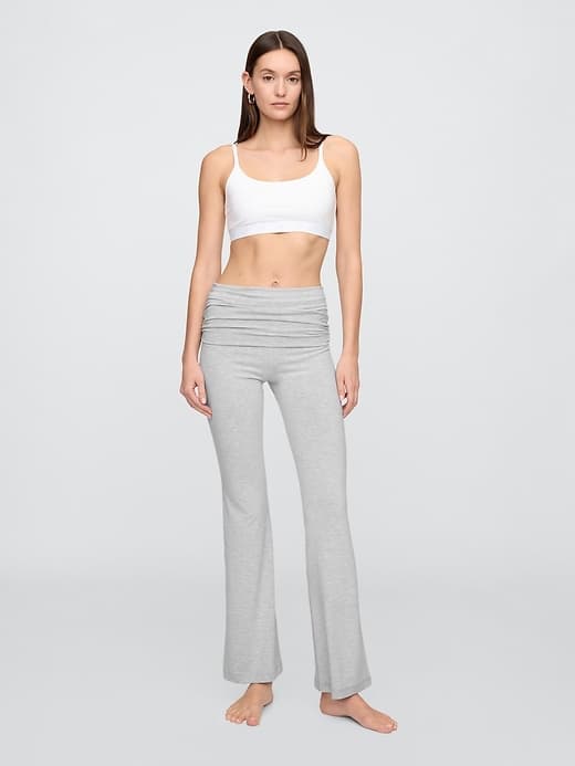 Foldover Flare Leggings - Image 1