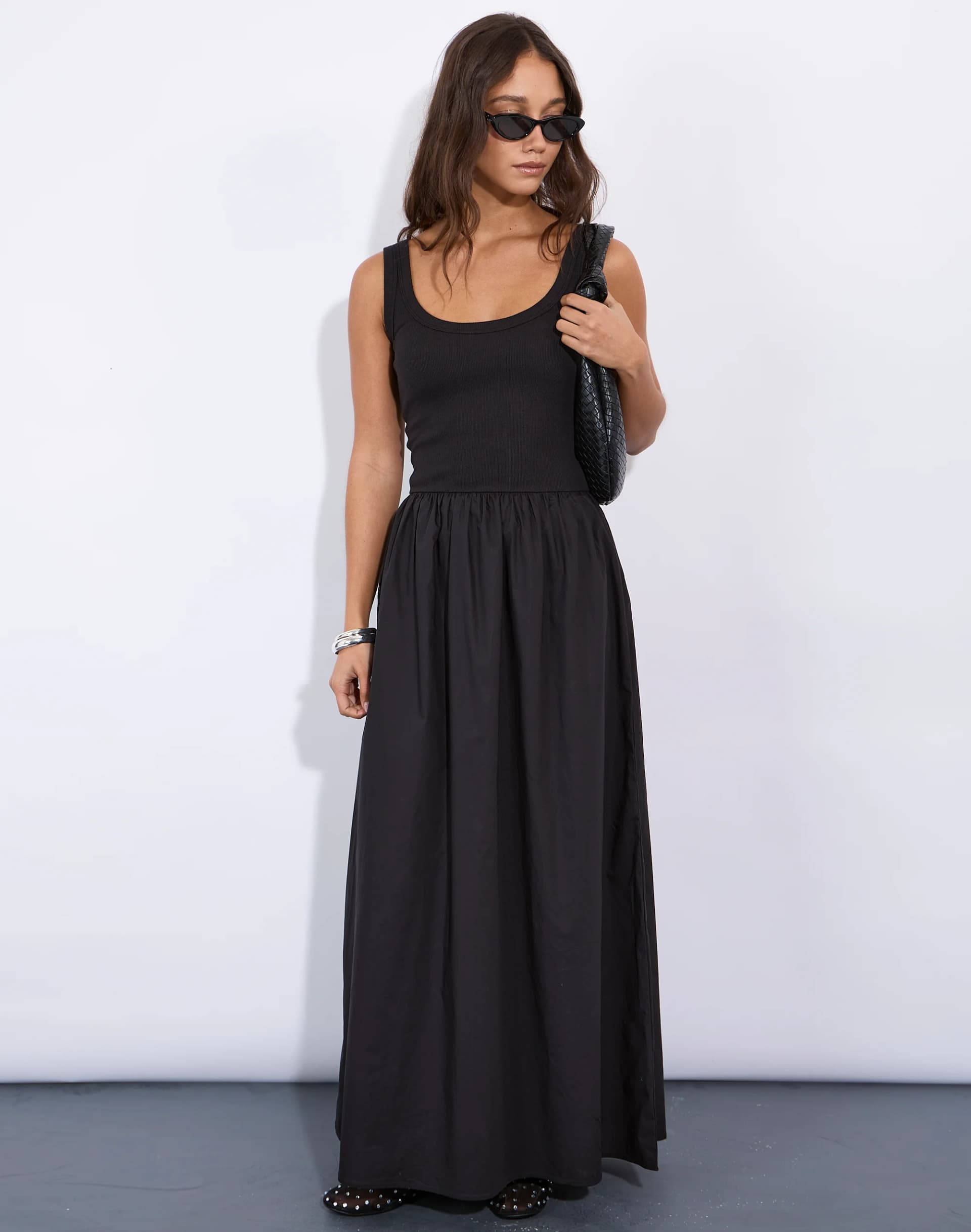 Ribbed Bodice Maxi Dress - Image 1