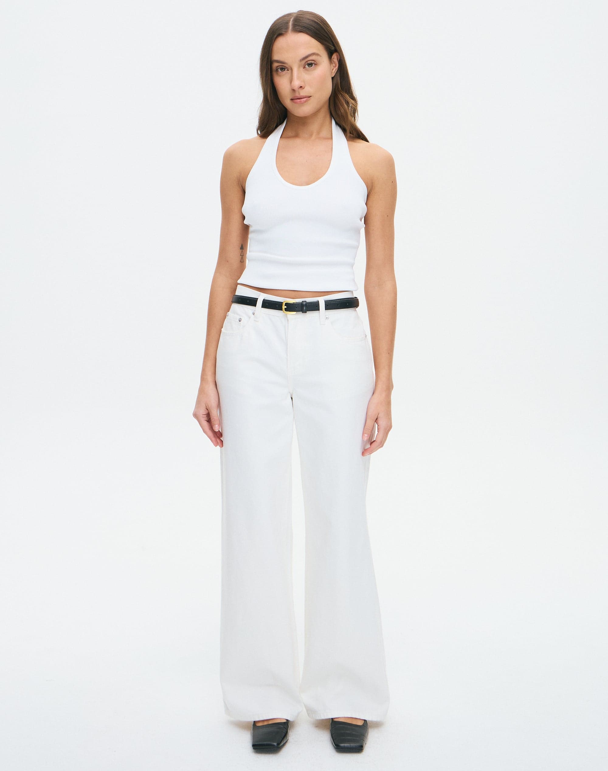 Low Rise Wide Leg Jean