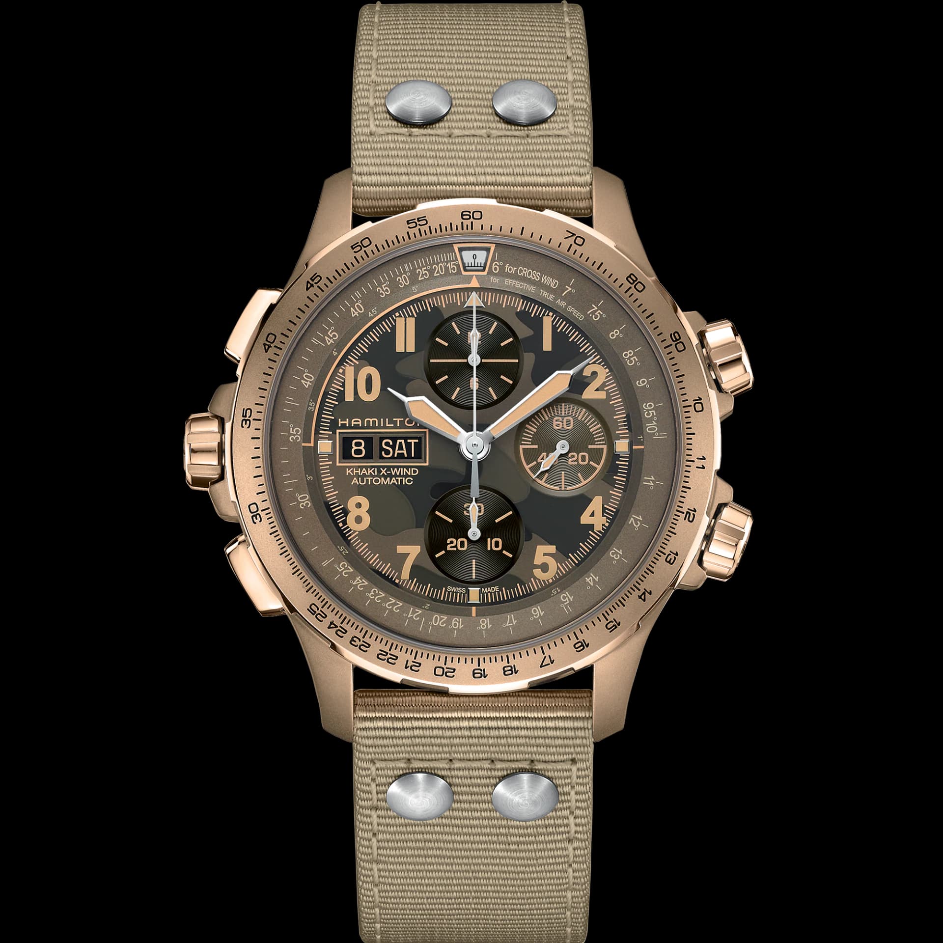 Khaki Aviation X-Wind Auto Chrono - Image 1