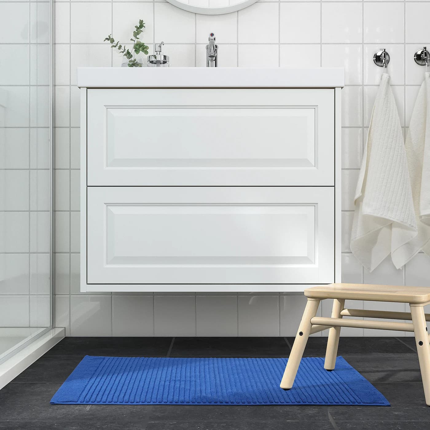 ALSTERN Tapis de bain - bleu vif 50x80 cm thumbnail 3