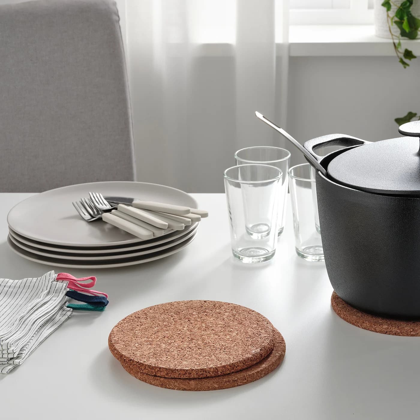 HEAT Pot stand - cork 19 cm thumbnail 2