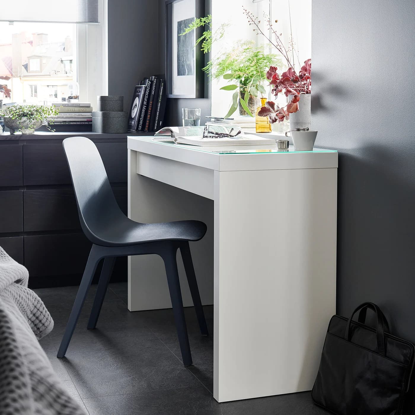 MALM Dressing table - white 120x41 cm thumbnail 3