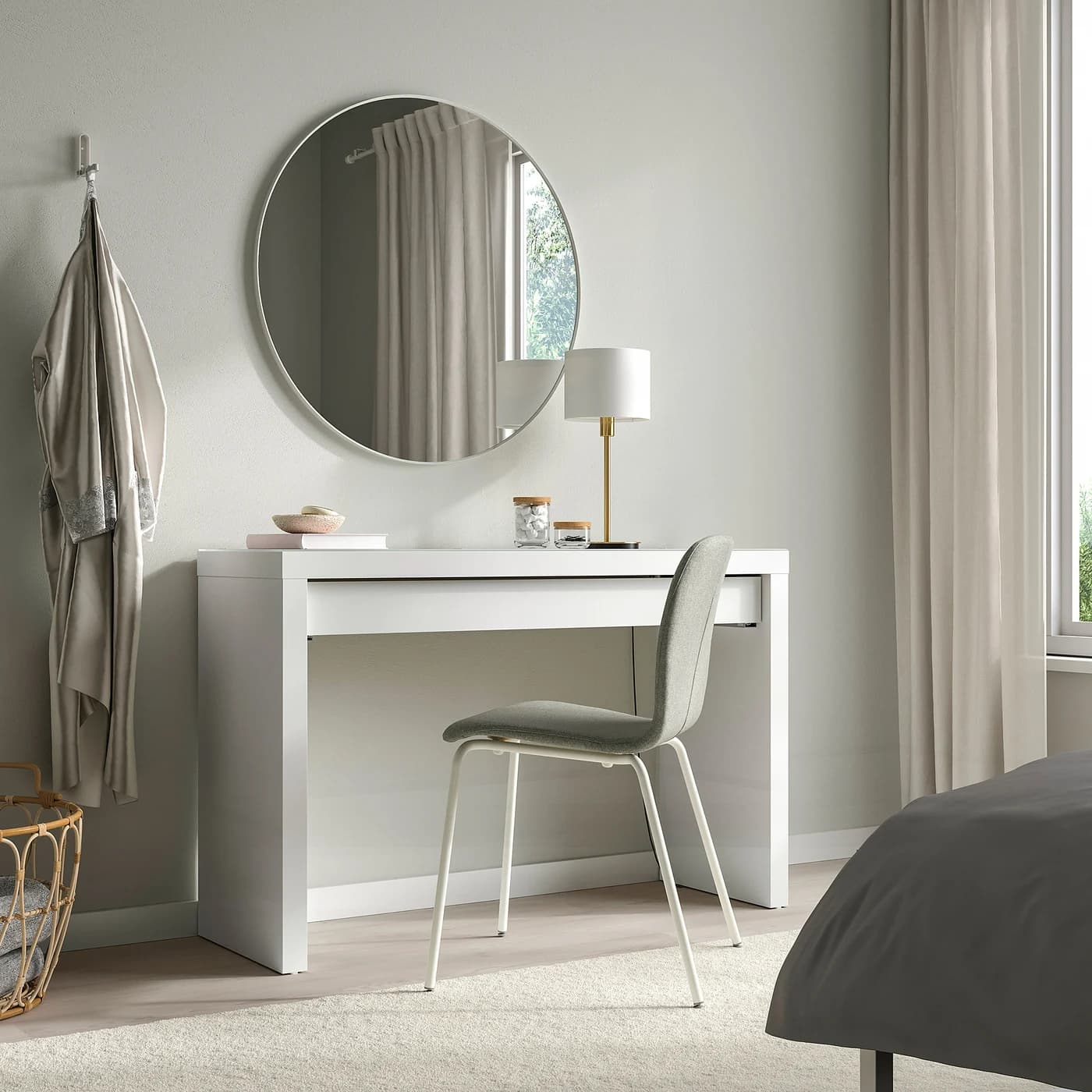 MALM Dressing table - white 120x41 cm thumbnail 3