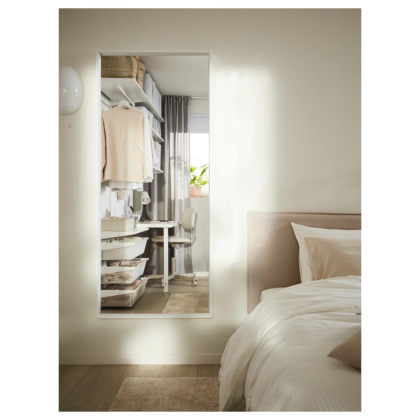 NISSEDAL Mirror - white 65x150 cm thumbnail 5