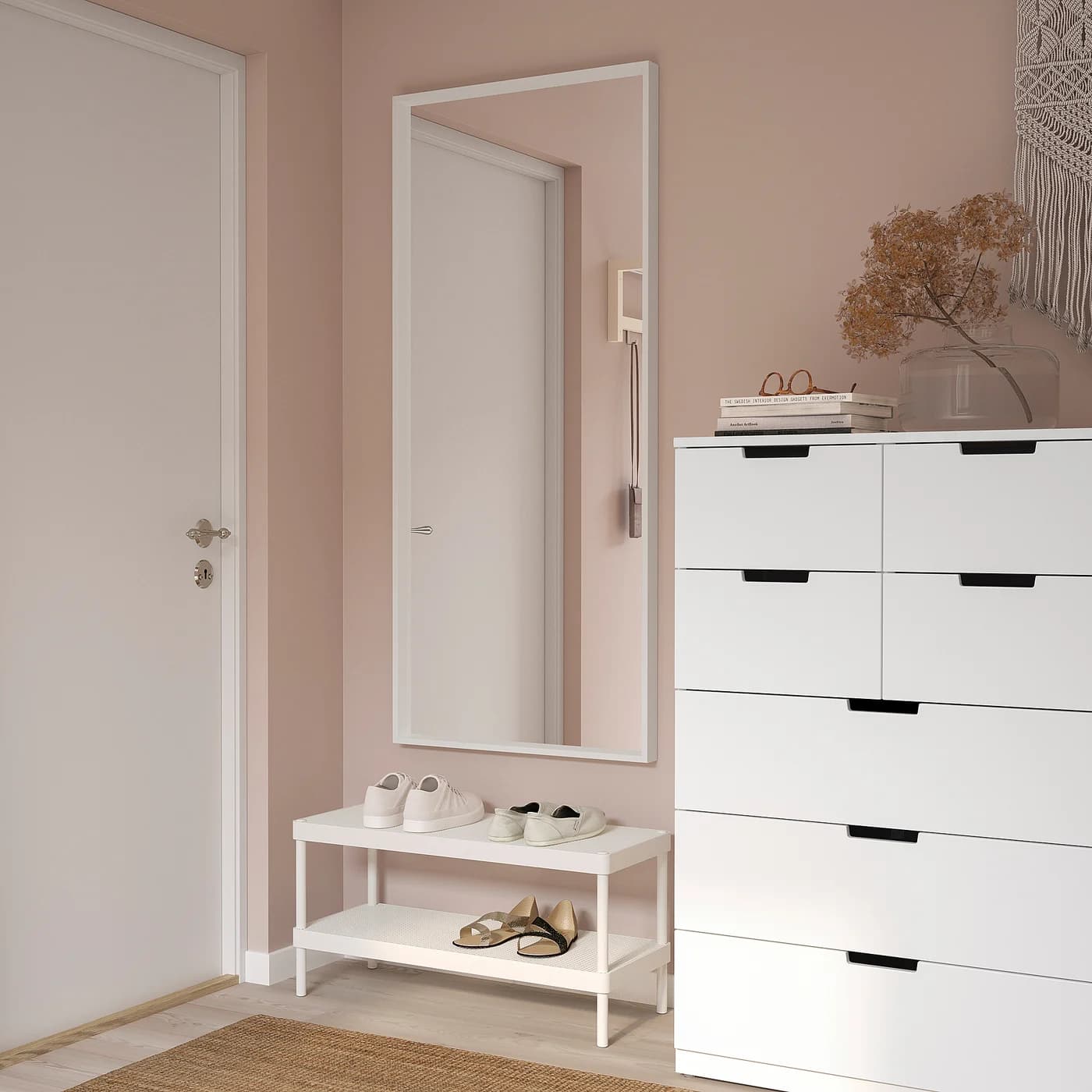NISSEDAL Mirror - white 65x150 cm thumbnail 3
