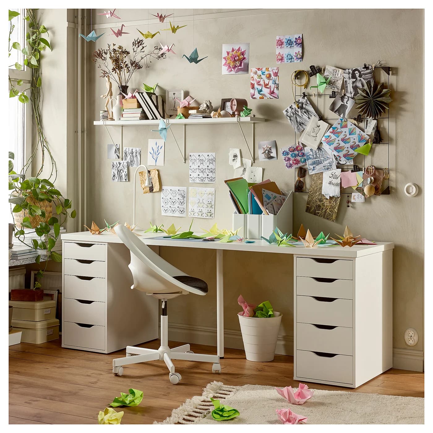 ALEX Drawer unit - white 14 1/8x27 1/2 " thumbnail 3