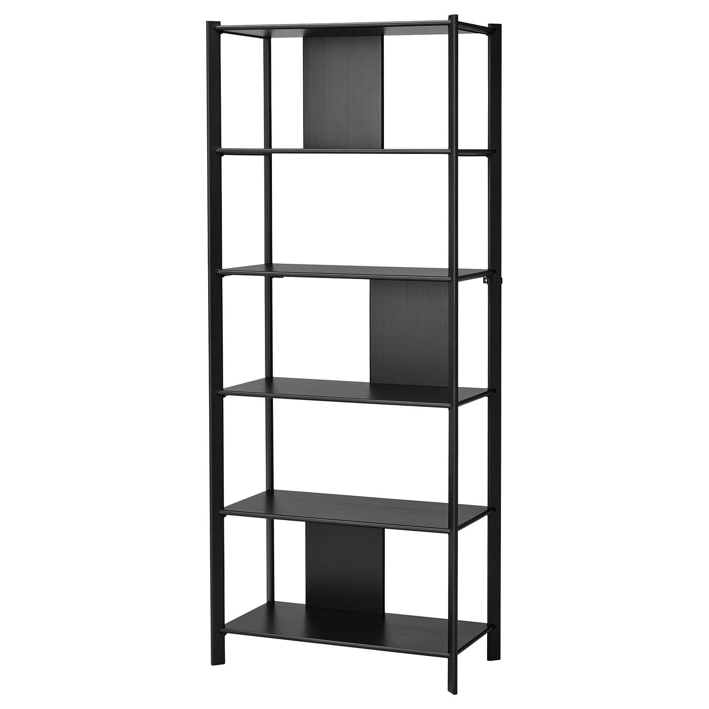JÄTTESTA Shelf unit - black 31 1/2x76 3/4 " - Image 1