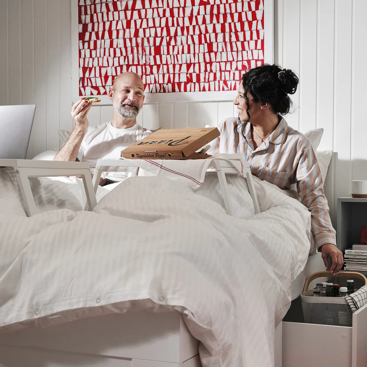 KLIPSK Bed tray - white thumbnail 3
