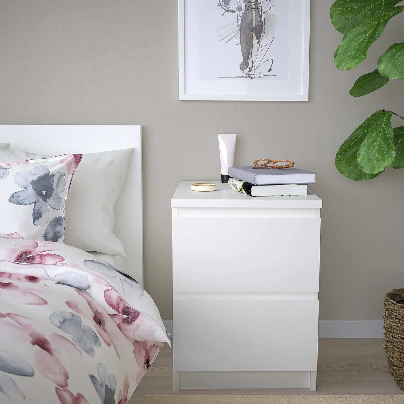 MALM 2-drawer chest - white 15 3/4x21 5/8 " thumbnail 2