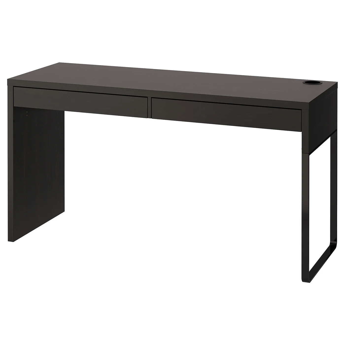 MICKE Desk - black-brown 55 7/8x19 5/8 " - Image 1