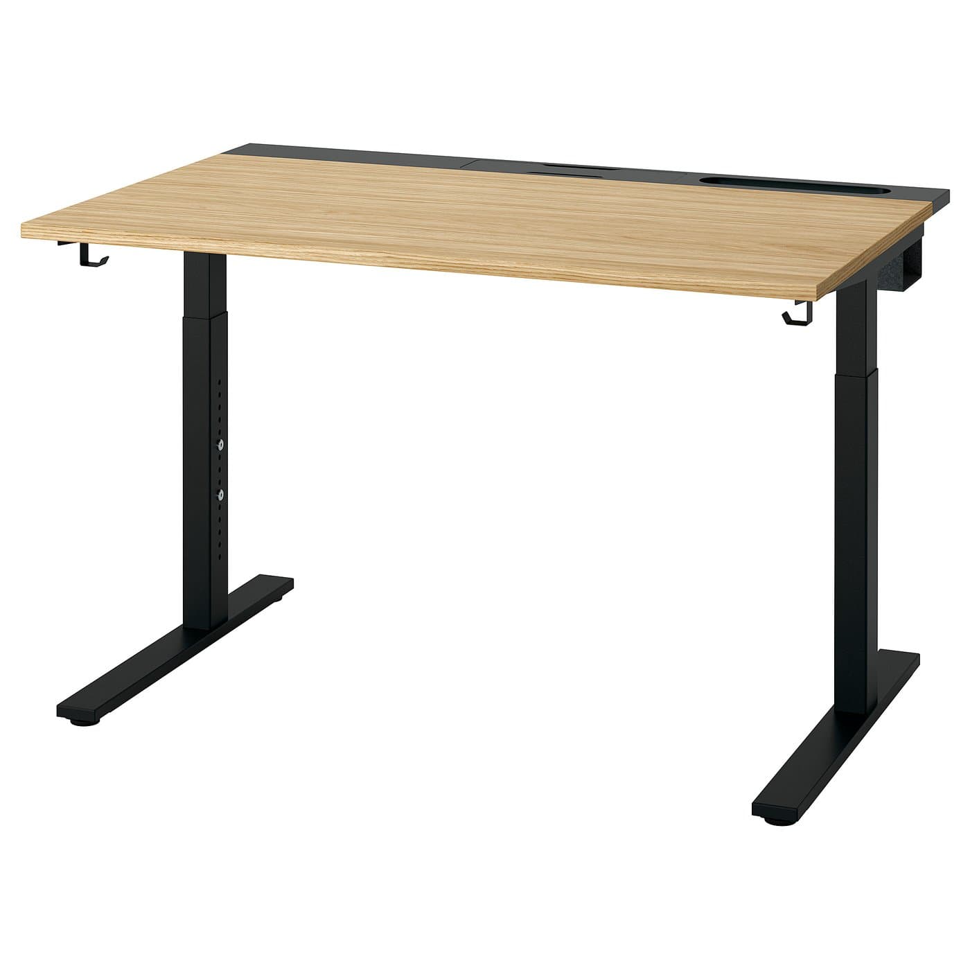 MITTZON Desk - oak veneer/black 47 1/4x31 1/2 " - Image 1