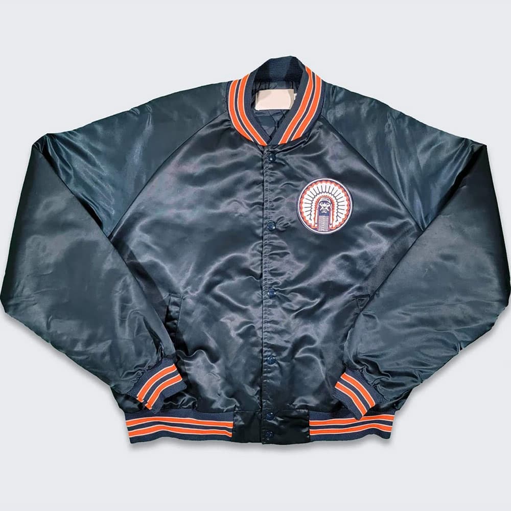 80's Illinois Ilini Bomber Jacket thumbnail 4
