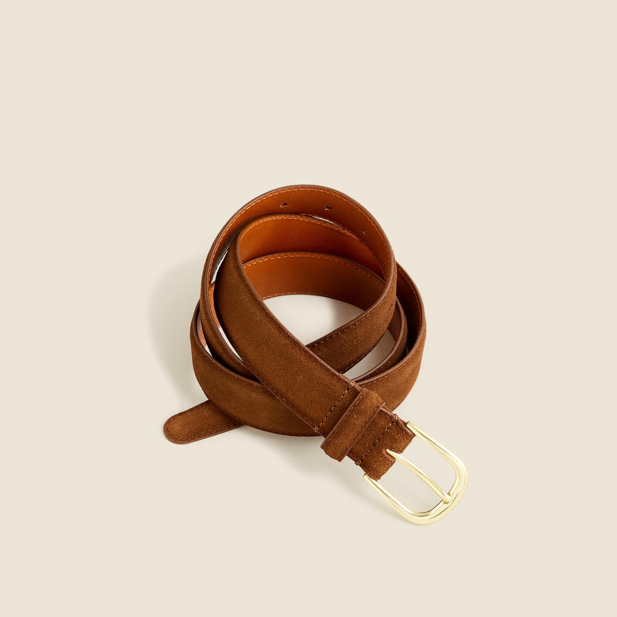 Italian Suede and Leather Dress Belt