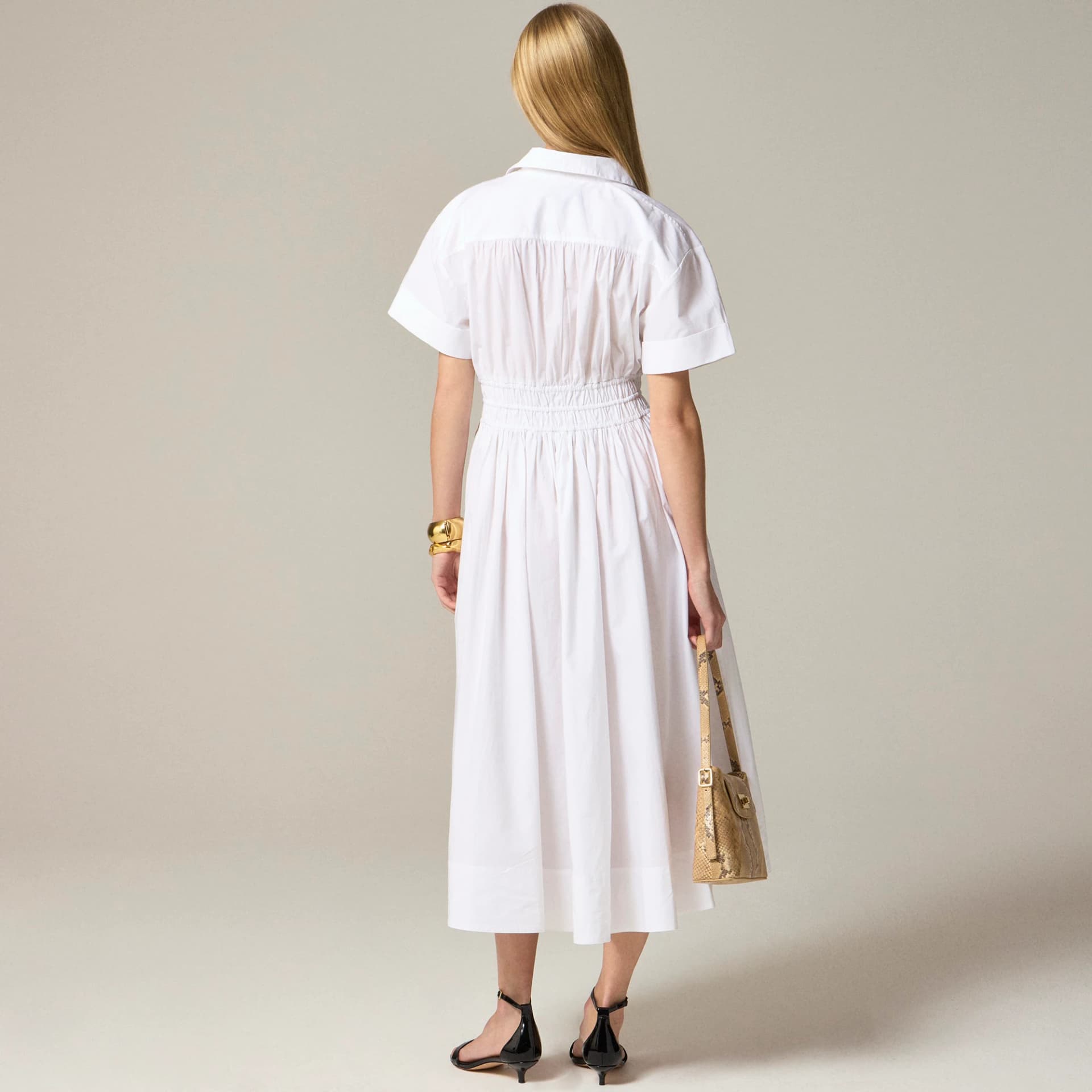 Elena shirtdress in cotton poplin thumbnail 4