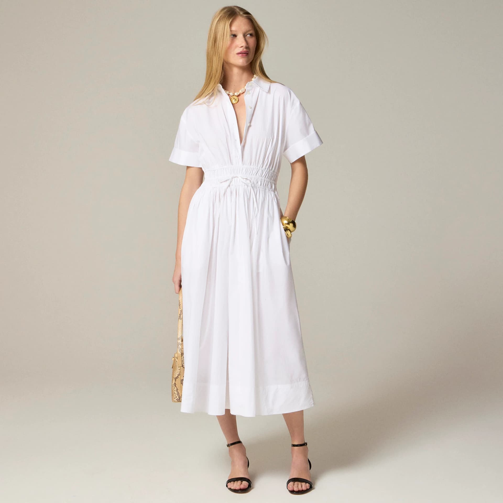 Elena shirtdress in cotton poplin thumbnail 2