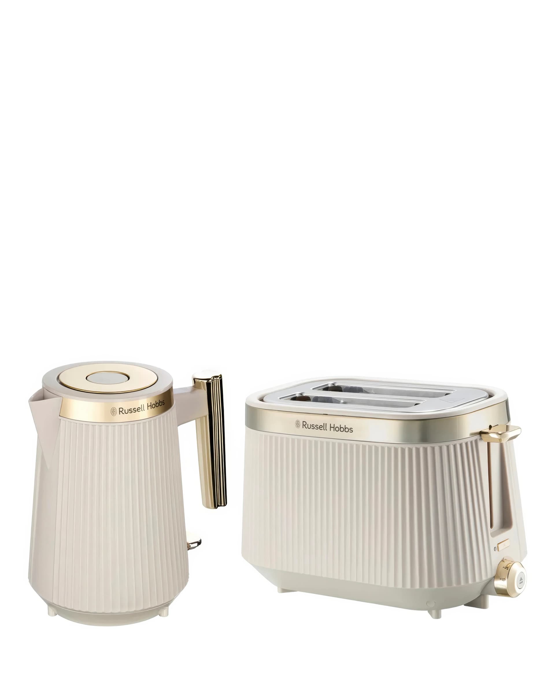 Russell Hobbs Bronte Kettle & 4 Slice Toaster Stone - Image 1