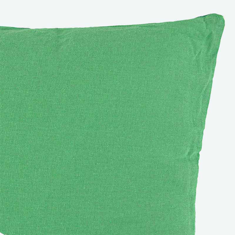Coussin tufté imprimé 'Amore' vert et rose thumbnail 3