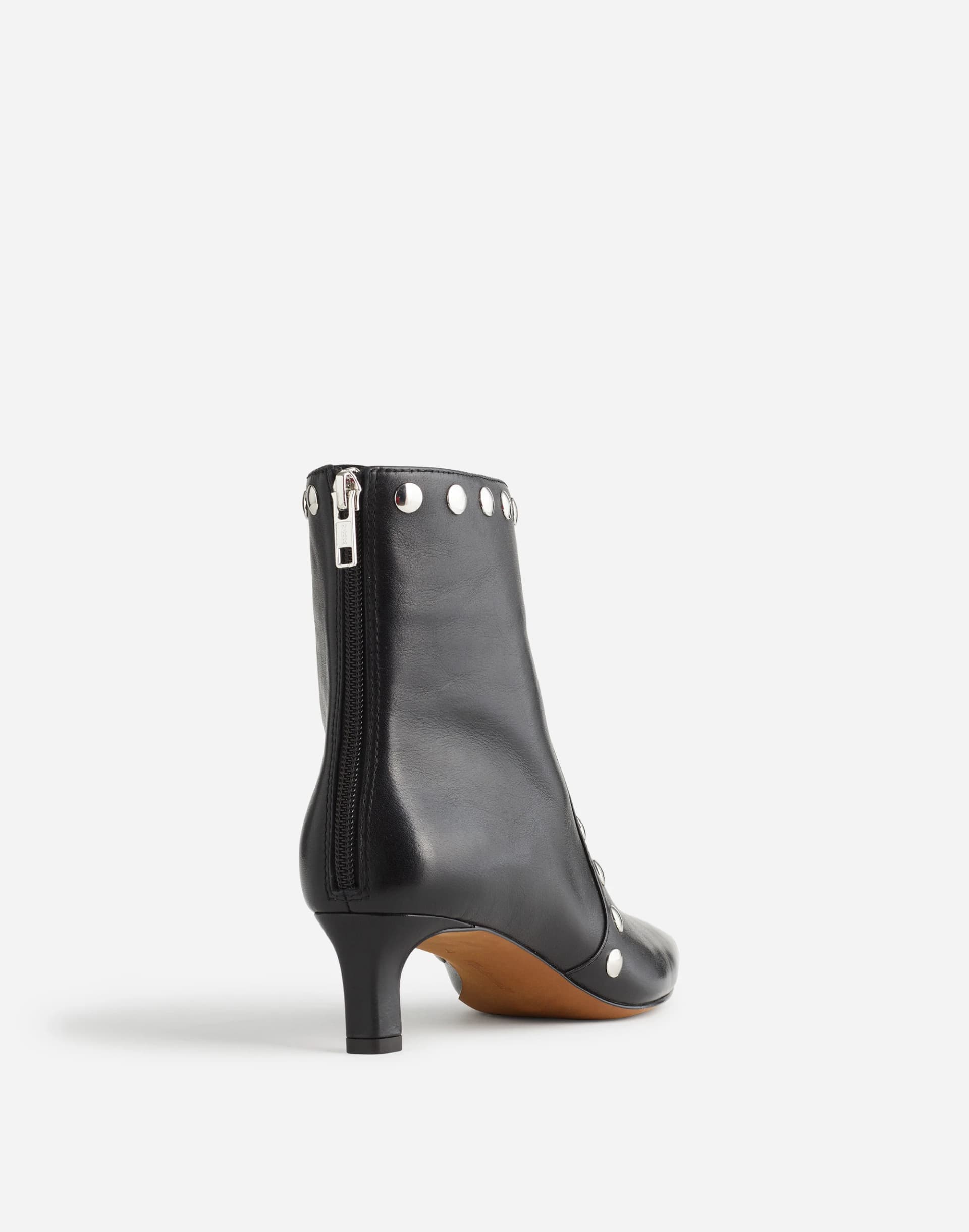 The Dimes Kitten-Heel Boot in Studded Leather thumbnail 3